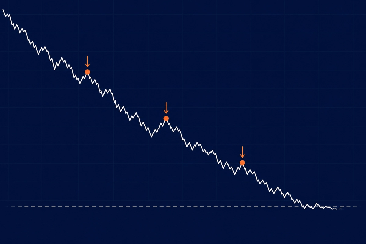 Averaging Down on Crypto: The Same Formula With Nothing Underneath It