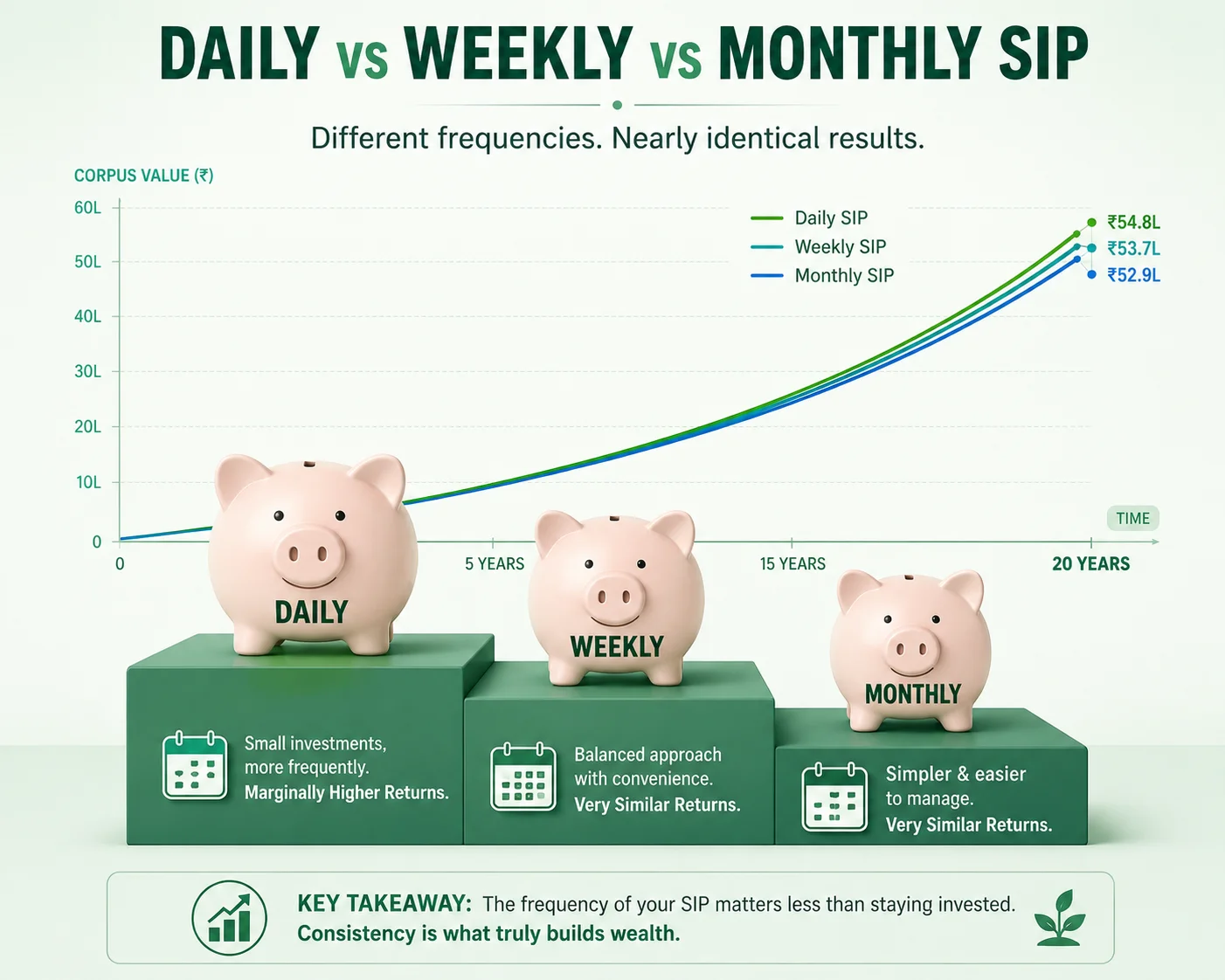 Daily vs Weekly vs Monthly SIP: Which Frequency Gives Best Returns?