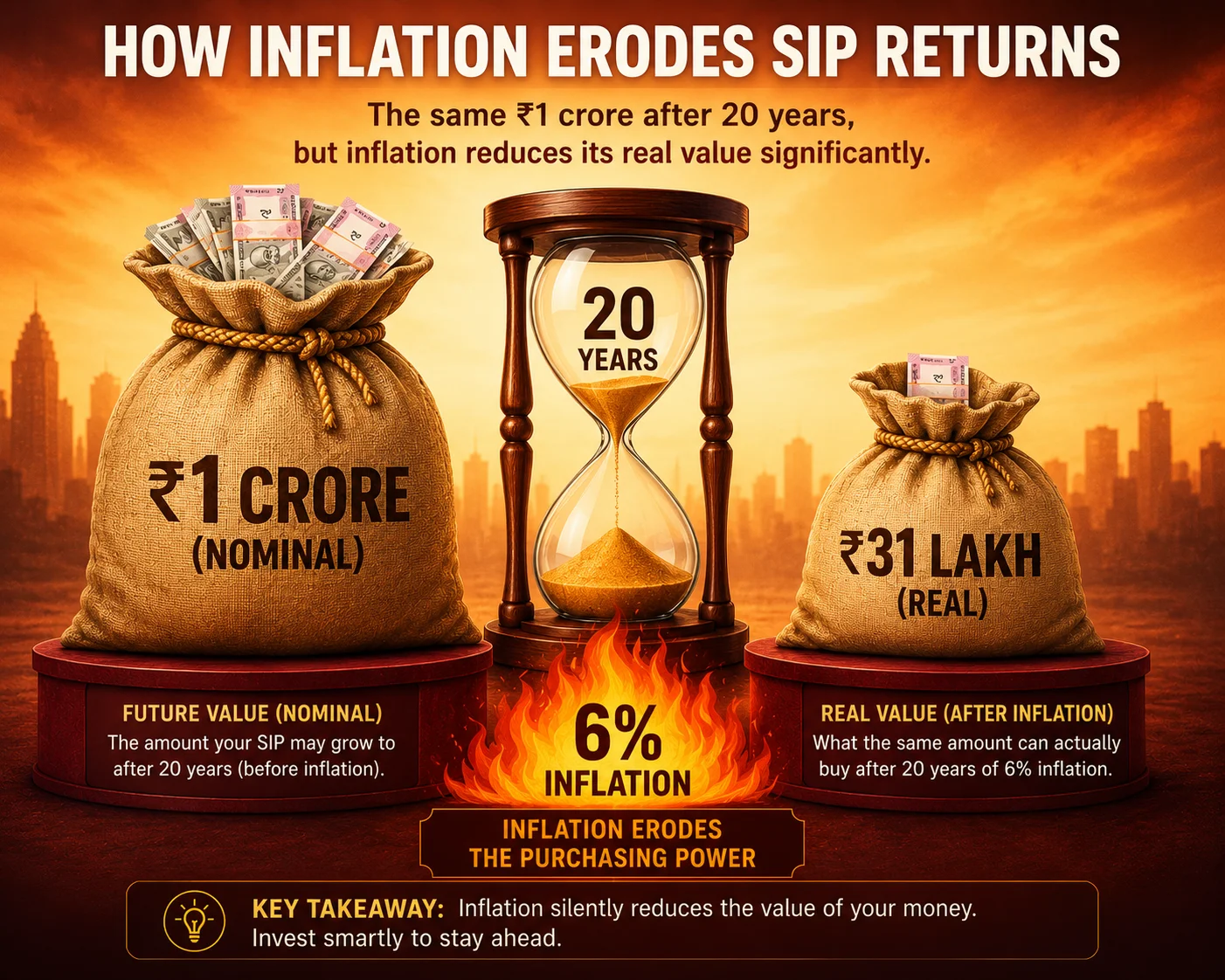 How Inflation Erodes Your SIP Returns (And What to Do About It)