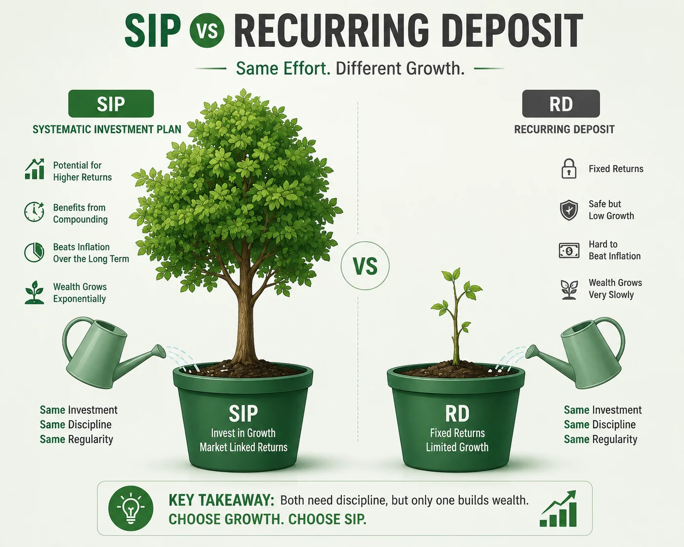 SIP vs Recurring Deposit (RD): Which Builds More Wealth?