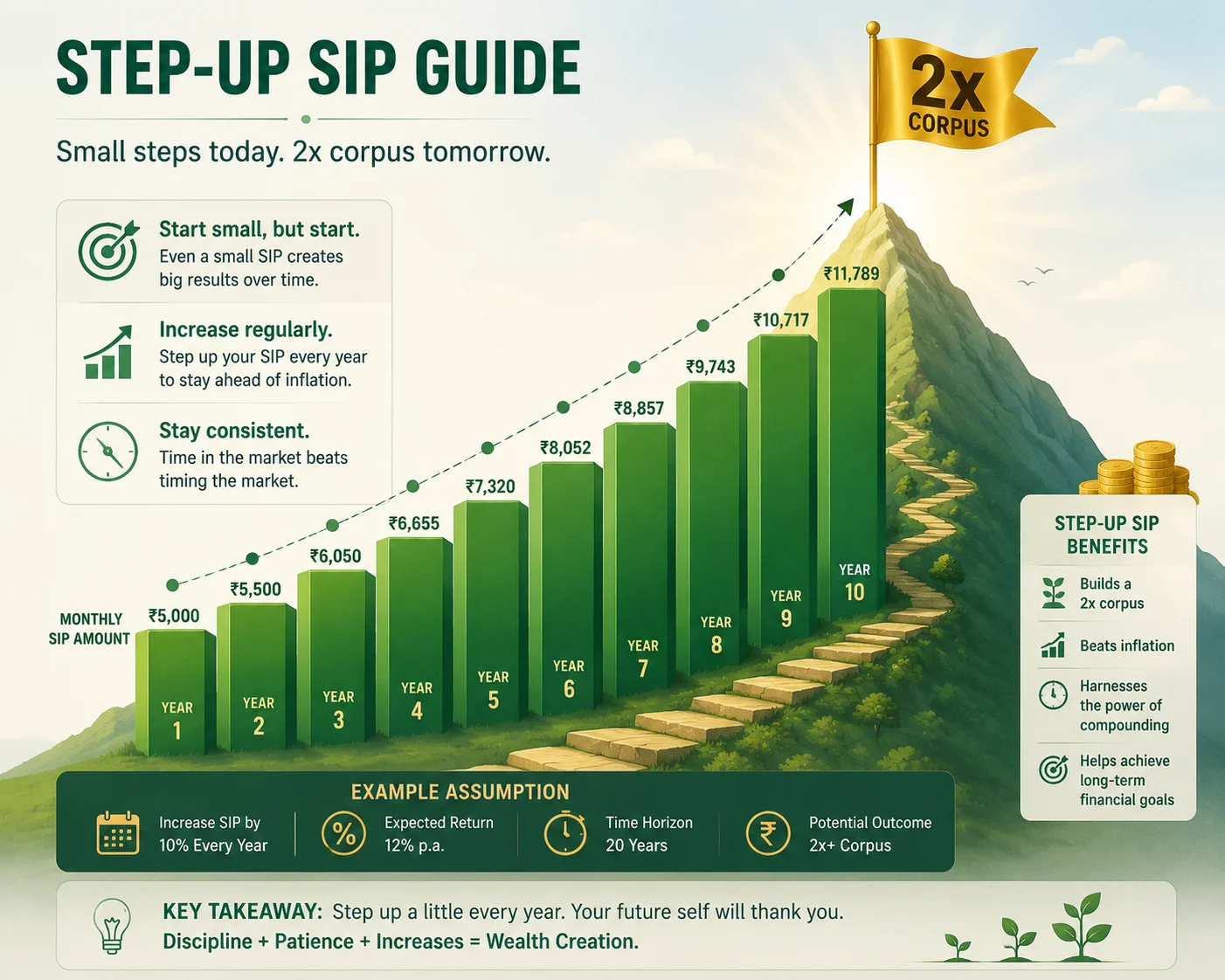 Step-Up SIP: The Strategy That Nearly Doubles Your Wealth